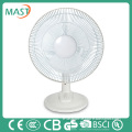 AC/DC rechargeable 16''electric fan table fan 3PP blades with full white color low price